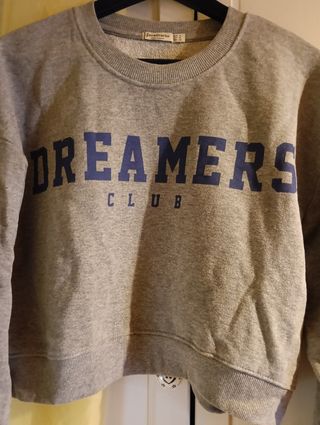 Sudadera gris cropped 