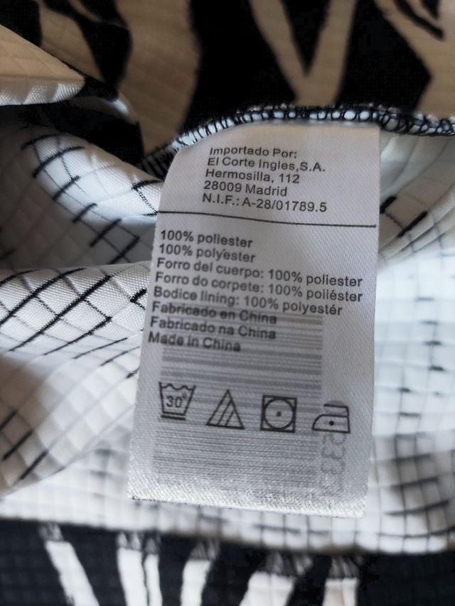 Vestido El Corte Inglés - Blanco&Negro