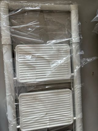 Escalera Plegable 4 Peldaños Blanca