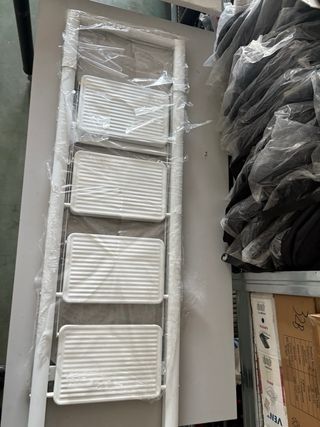 Escalera Plegable 4 Peldaños Blanca