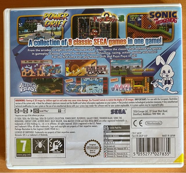 Sega 3D Classics Collection (Nintendo 3DS)