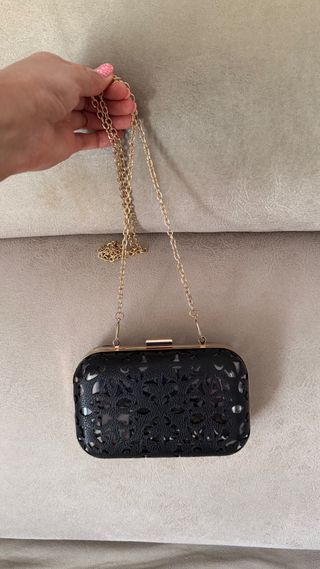 Bolso fiesta negro con dorado Halloween