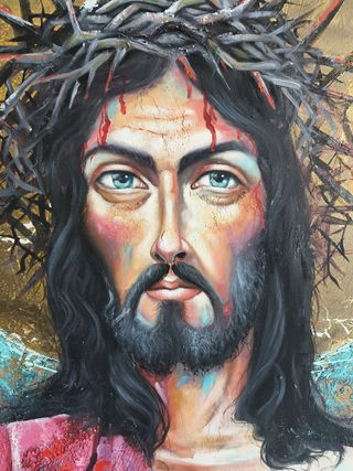 Cuadro Jesús - Acrílico