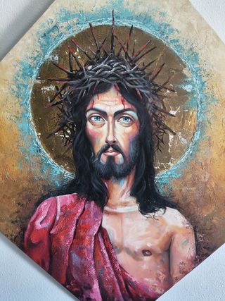 Cuadro Jesús - Acrílico