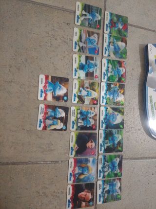 18 Cromos Pitufos 3D