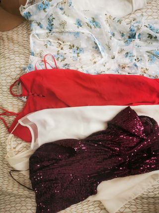 4 blusas Stradivarius, Massimo Dutti, Mango, M