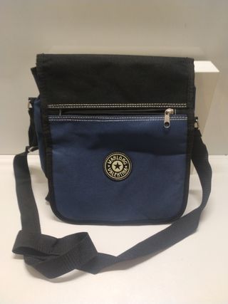 Bolso bandolera Wahlong azul y negro