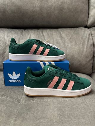Adidas Campus - Zapatillas Verde & Rosa