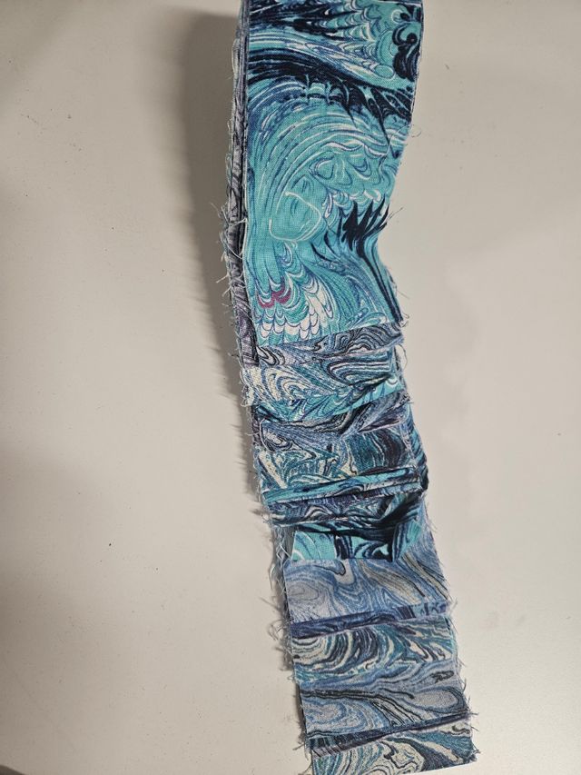 Jelly Roll telas azules