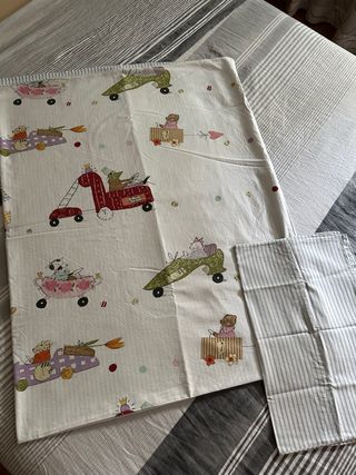 Funda Nórdica Reversible Coches Rayas Ikea