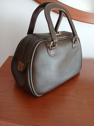 Bolso vintage marrón años 60
