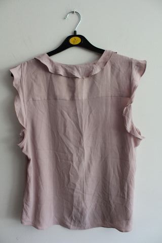 Blusa H&M rosa palo sin mangas