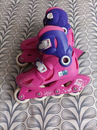 Patines Oxelo niña rosa talla 30-32