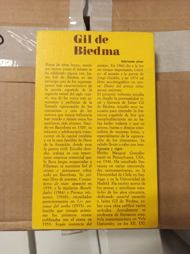 Jaime Gil de Biedma (Los Poetas ; 24) (Spanish ...