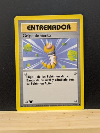 Carta Pokémon Golpe de Viento 1ª Ed