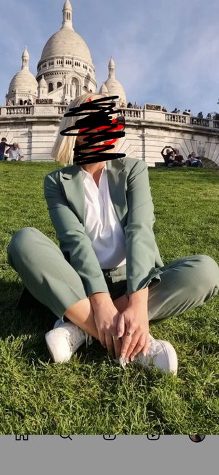 Traje Maje verde  T40