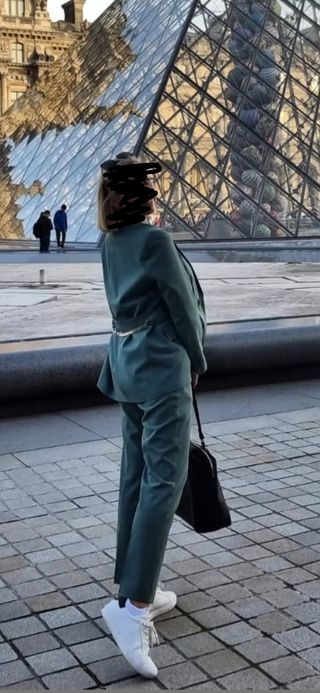 Traje Maje verde  T40