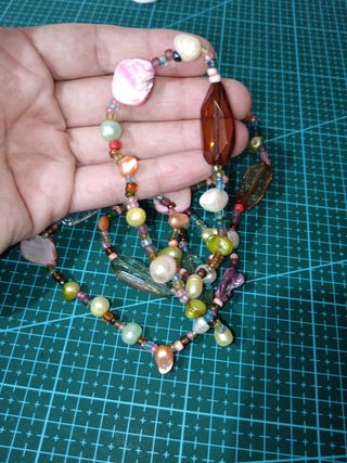 Collar multicolor largo