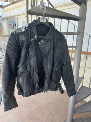 Chaqueta cuero moto vintage