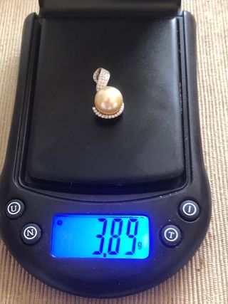 Colgante Perla Oro 18k Diamantes