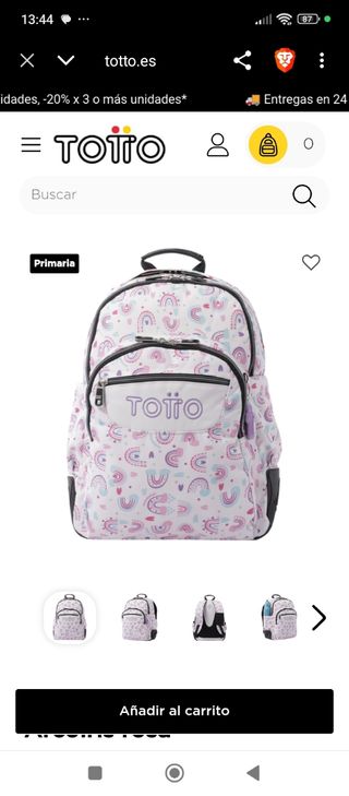 Mochila escolar Totto arcoiris
