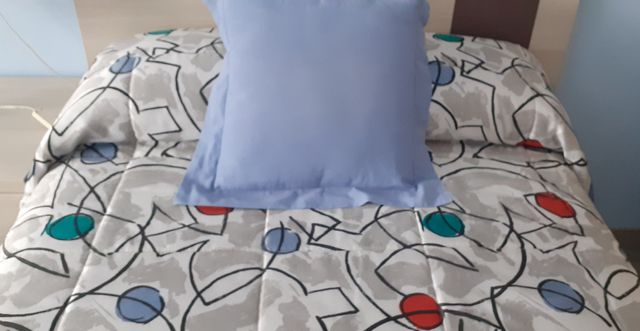 Edredón, cama 105cm - Gris, azul..