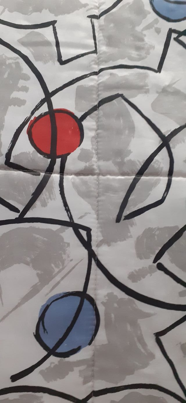 Edredón, cama 105cm - Gris, azul..