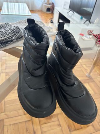 Botas Pluma Negras Impermeables