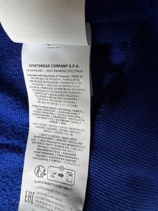 Felpa Stone Island blu zip