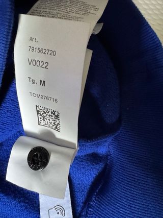 Felpa Stone Island blu zip