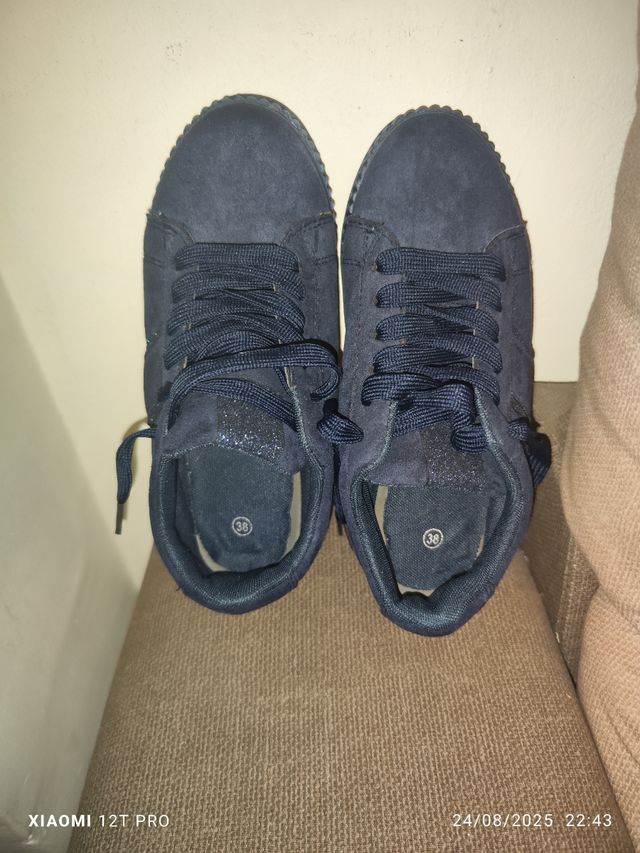 Zapatillas deportivas mujer negras talla 38