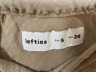Falda larga beige - Lino