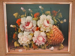 Cuadro flores - Pintura al óleo