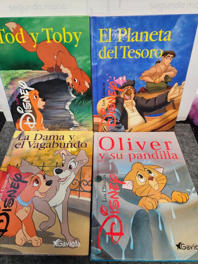 Lote 4 libros/cuentos - Clásicos Disney