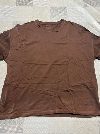 Camiseta Oversize Marrón