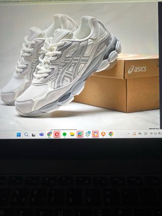 Zapatillas Asics Gel-1130 blancas y grises