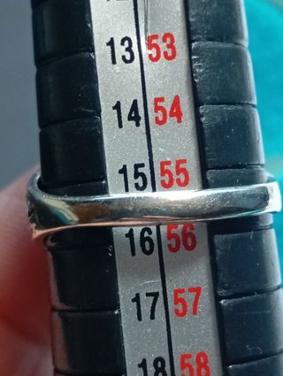 Anillo plata ley zafiro 