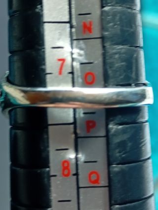 Anillo plata ley zafiro 