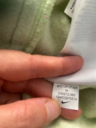 Sudadera Nike Air Verde Talla M
