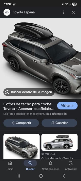Cofre techo Toyota: NUEVO