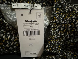 Vestido flores talla XS 