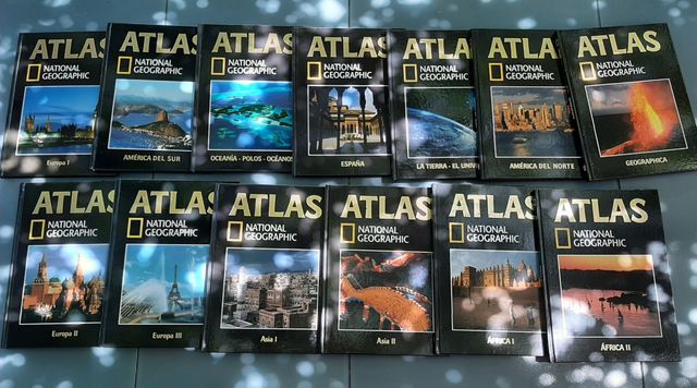 Colección 13 tomos Atlas National Geographic