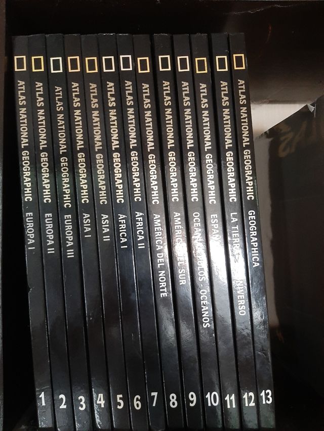 Colección 13 tomos Atlas National Geographic