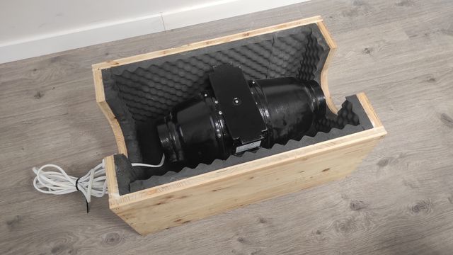 Caja insonorizada para extractor de aire