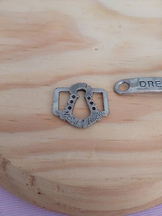 Abalorios plata: cierre+dije 'DREAM'