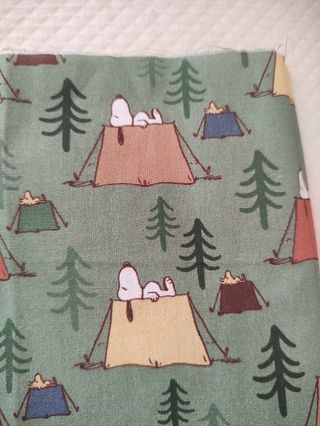 Tela Snoopy camping - Algodón