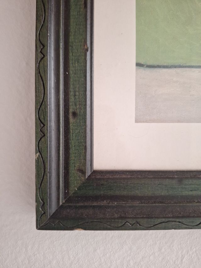 Cuadro Flores Van Gogh - Marco Negro