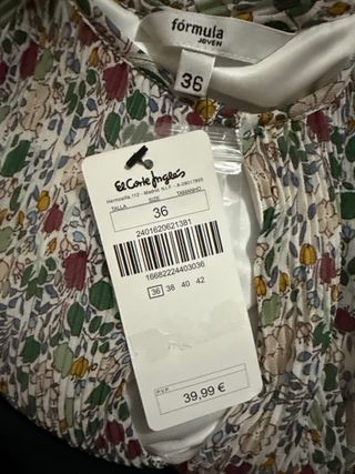 Vestido floral talla 36