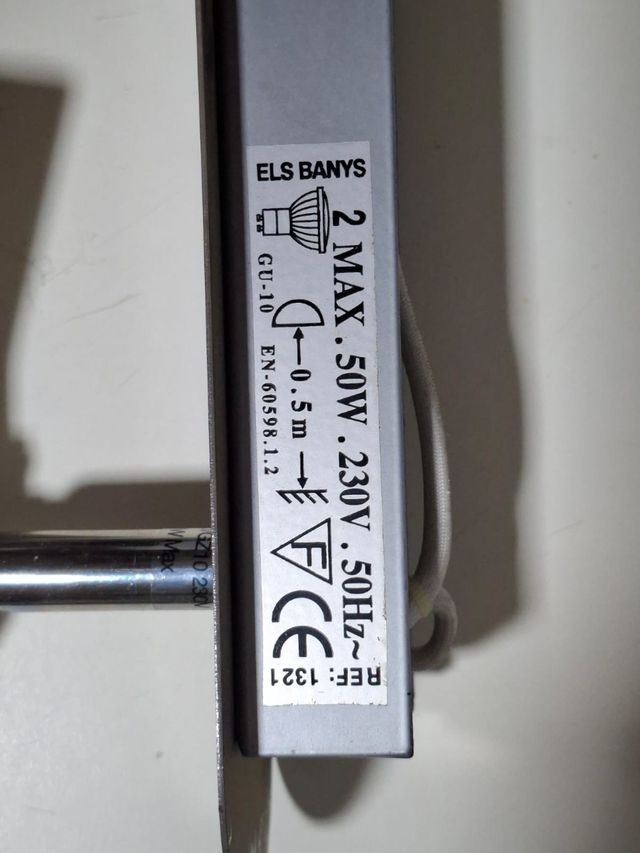 Focos empotrables metal plata