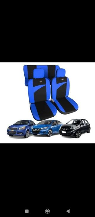 Fundas asientos coche - Azul/Negro